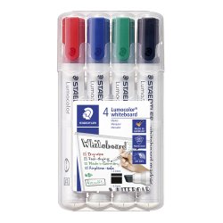 Lumocolor whiteboard marker 351 B WP4, 4 farver